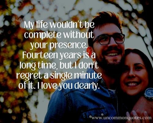 14 Years Together Quotes 