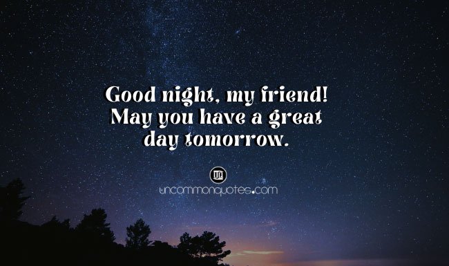 Good Night Friends and Family Messages