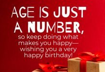 Age Is Just a Number Happy Birthday