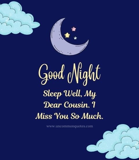 good night cousin quotes