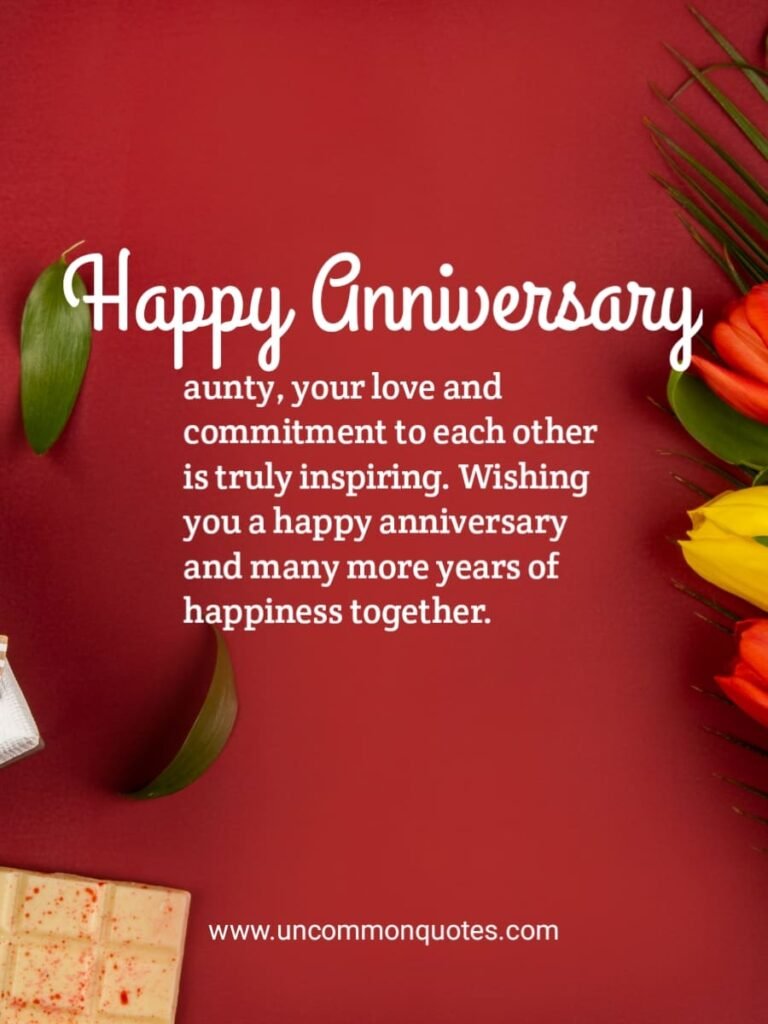 anniversary wishes for uncle and aunty and image