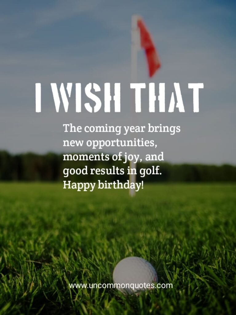 birthday wishes for golfers and images