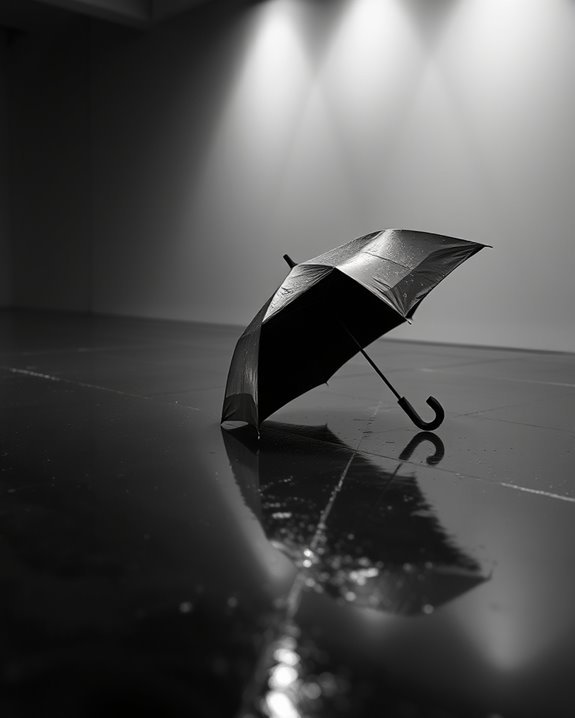 calm reflections on rain