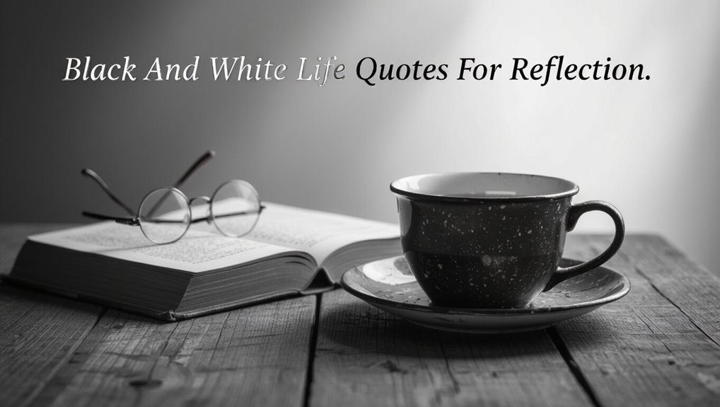 clarity through black and white