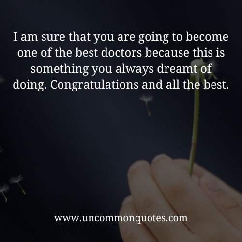 congratulations for becoming doctor