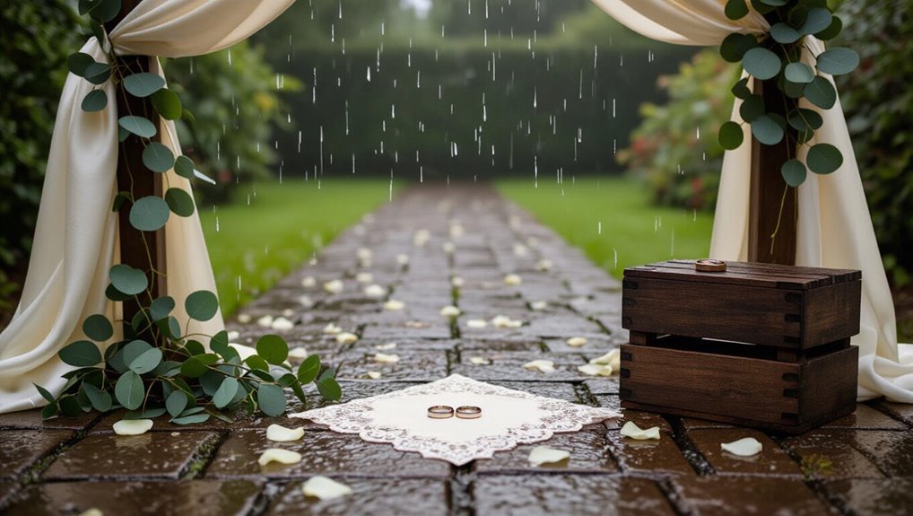 embrace love in rain