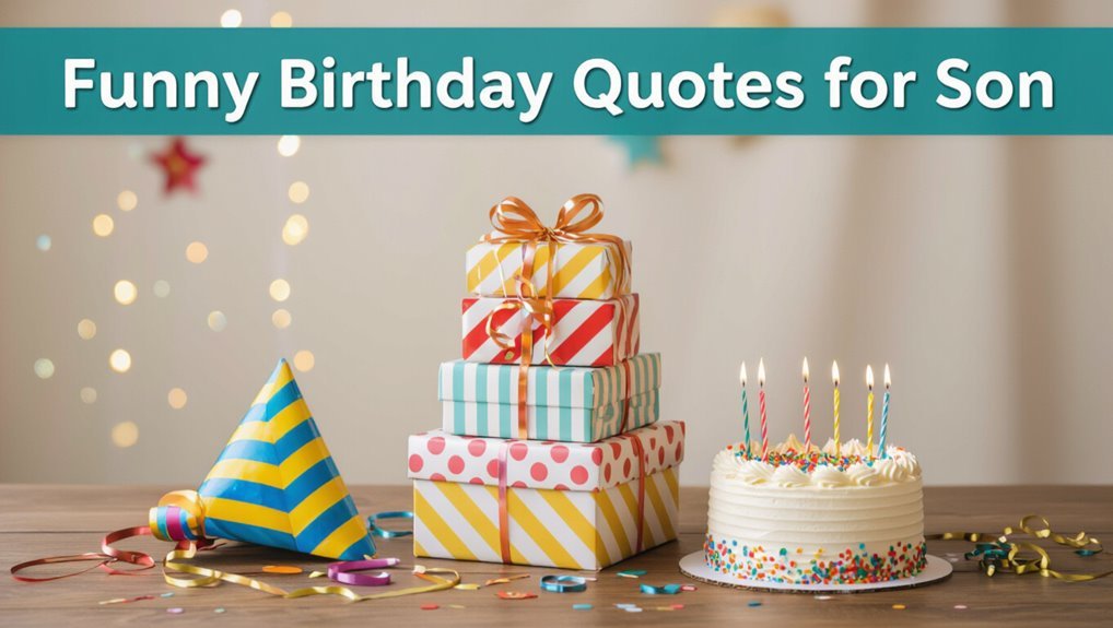 funny birthday quotes for son