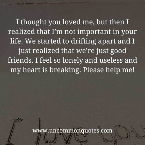 i thought you loved me quotes