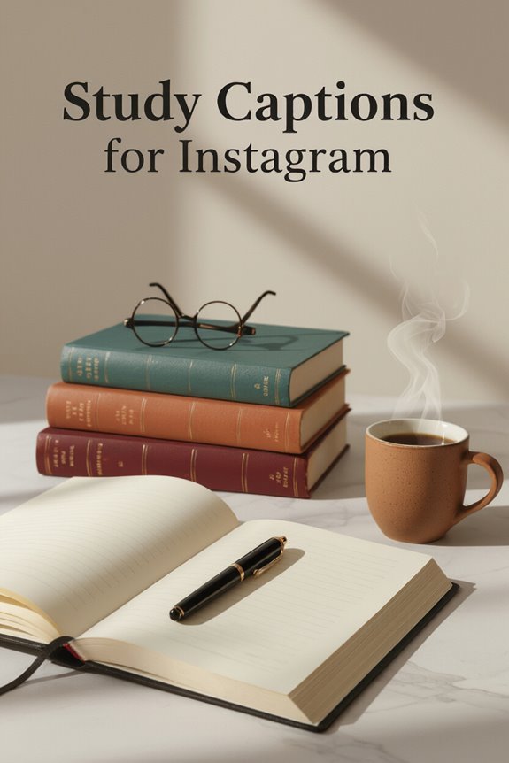 motivational study captions collection