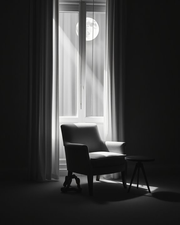 nighttime serenity and reflection