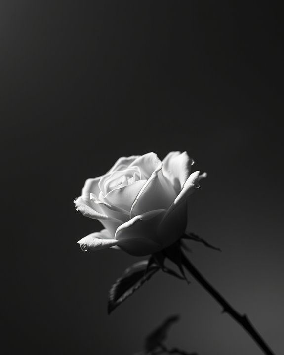 serene night flower beauty