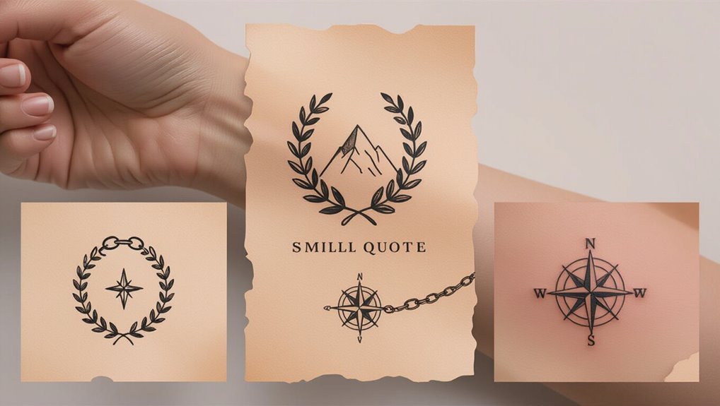small quote tattoos empower resilience