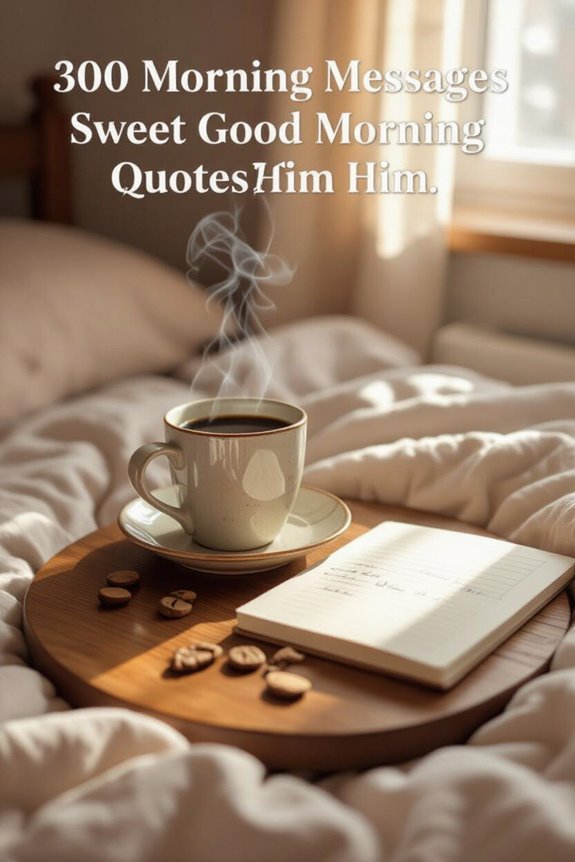 sweet morning quotes for him