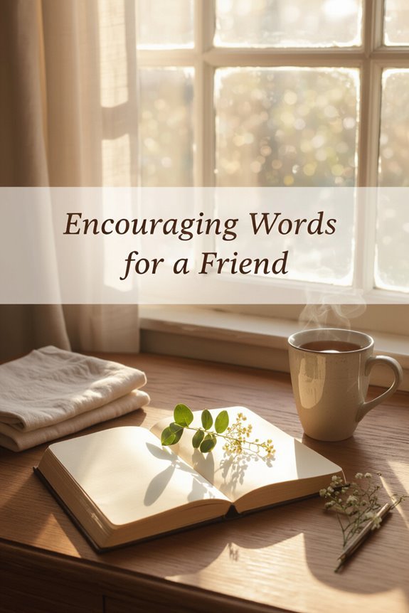 uplifting support for friends