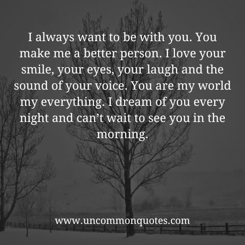 want to be with you quotes